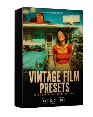 Vintage film Lightroom presets | retro analog photo editing for photographers | Cinewood.store