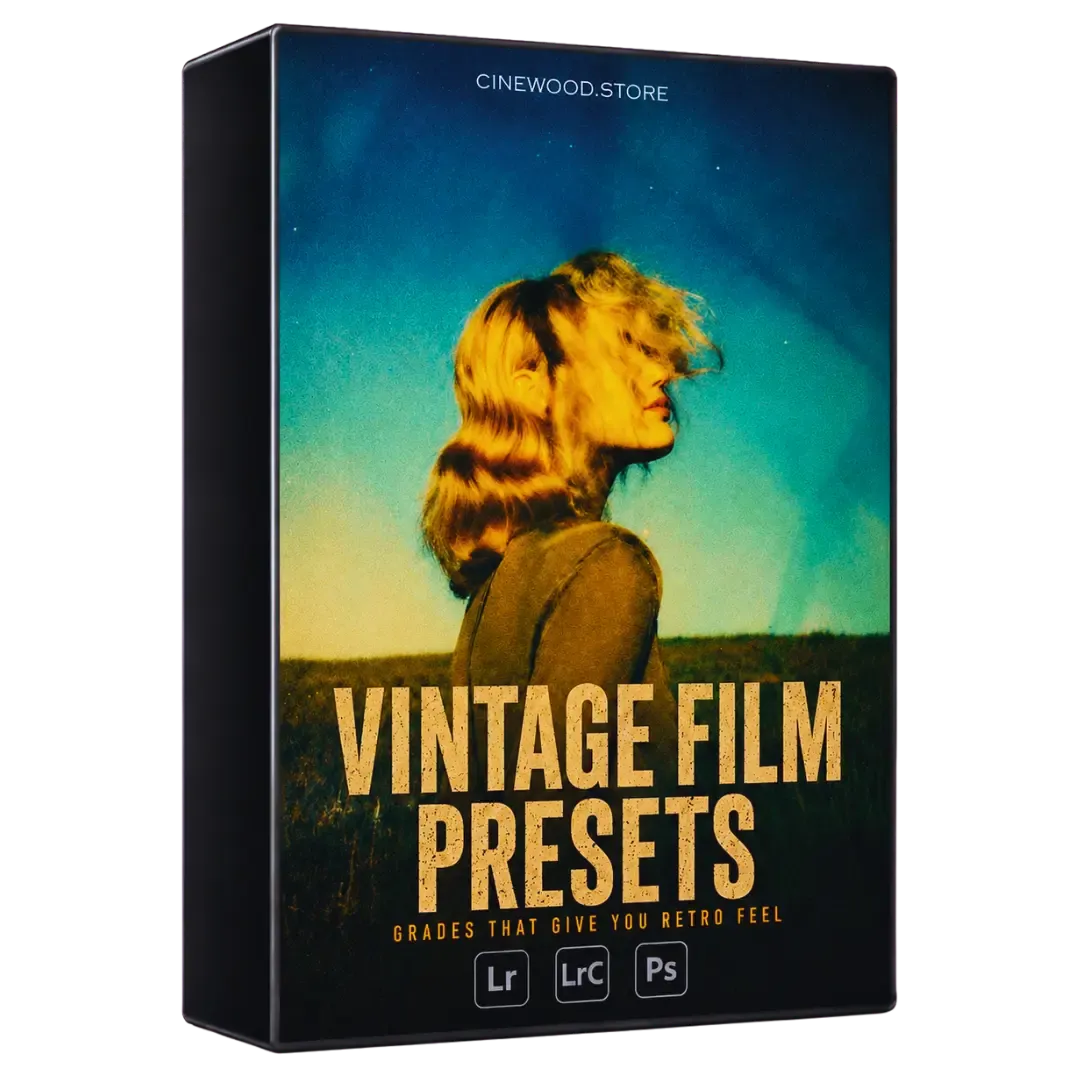 Cinewood Vintage Film Presets — retro analog Lightroom presets for photographers