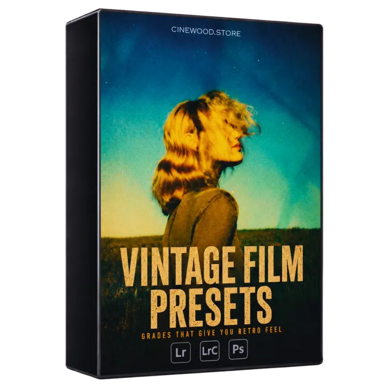 Cinewood Vintage Film Presets — retro analog Lightroom presets for photographers