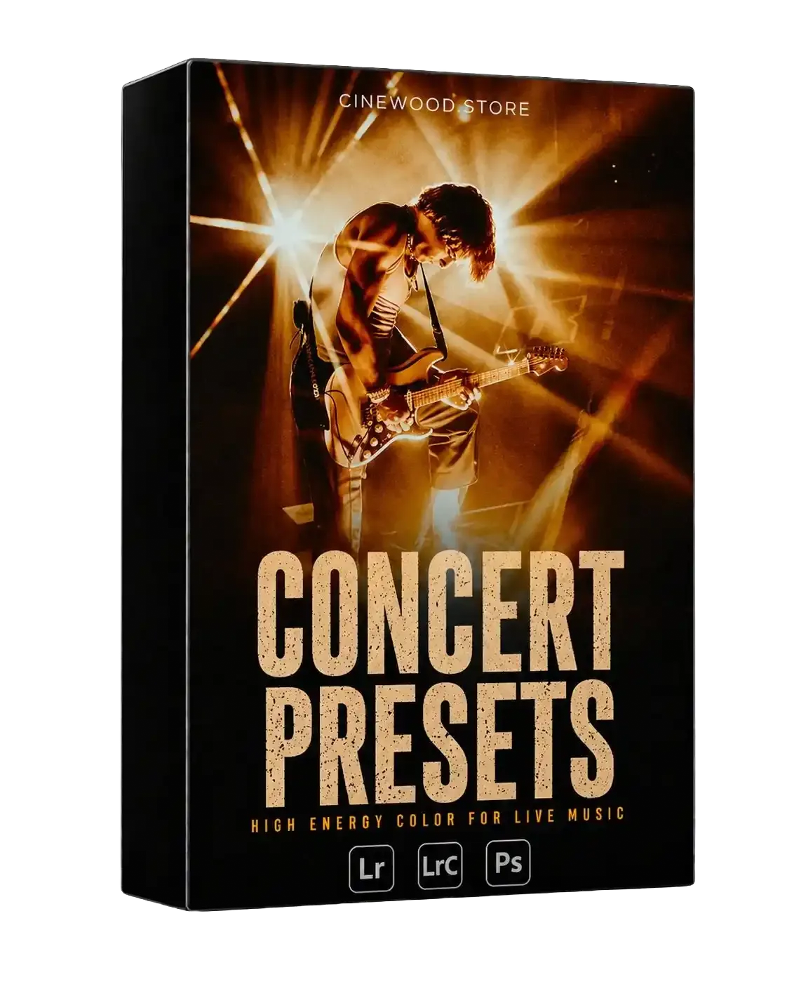 Concert photography Lightroom presets | high energy live music photo editing | Cinewood.store