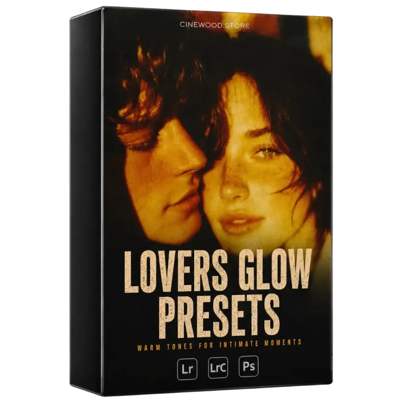 Couples Lightroom presets warm tones | romantic film look photo editing | Cinewood.store