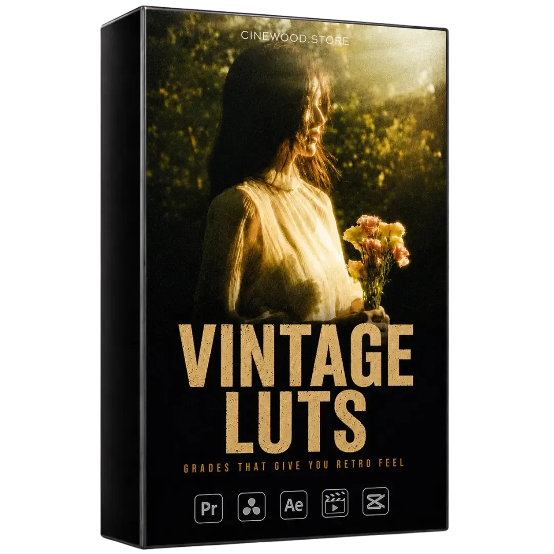 Vintage LUTs 100 Warm Film Color Grades Premiere DaVinci Final Cut CapCut