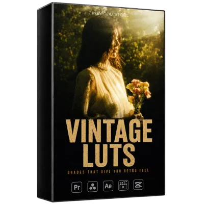 Vintage LUTs 100 Warm Film Color Grades Premiere DaVinci Final Cut CapCut