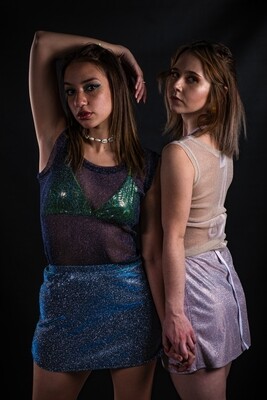 Mesh Glitter Vest