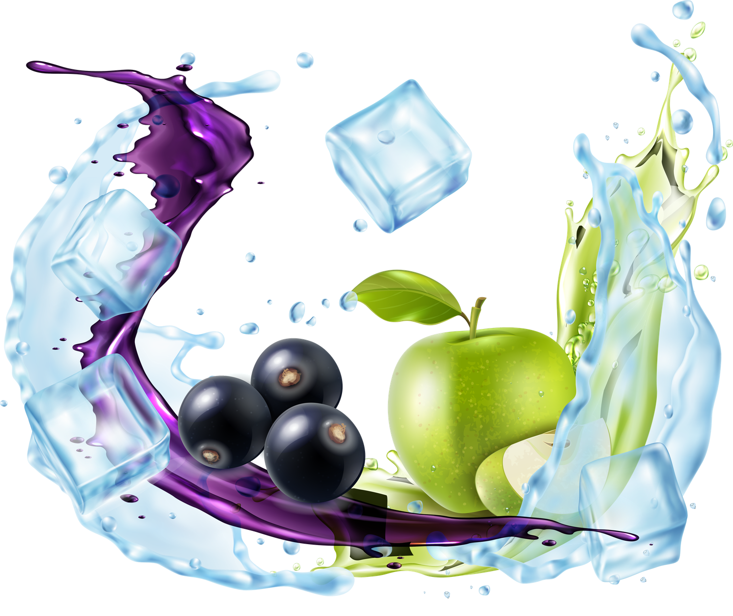 Blackcurrant Apple Ice E-Juice Freebase