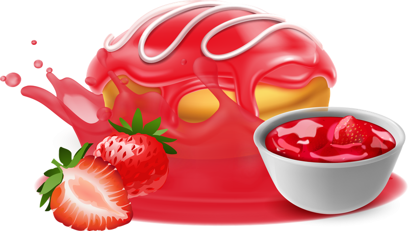 Strawberry Jam Donut E-juice Freebase