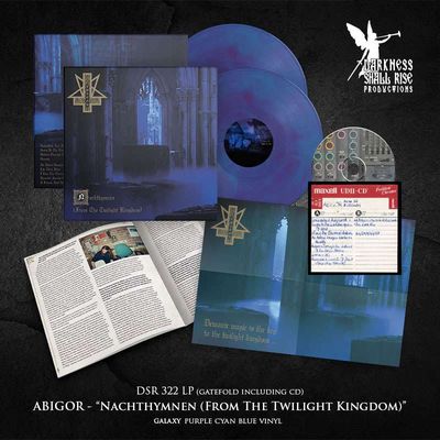 ABIGOR - Nachthymnen LP CYAN BLUE (pre)