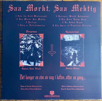 UNHOLY CRAFT - Saa Mørkt, Saa Mektig LP