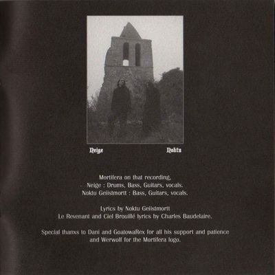 MORTIFERA - Vastiia Tenebrd Mortifera CD