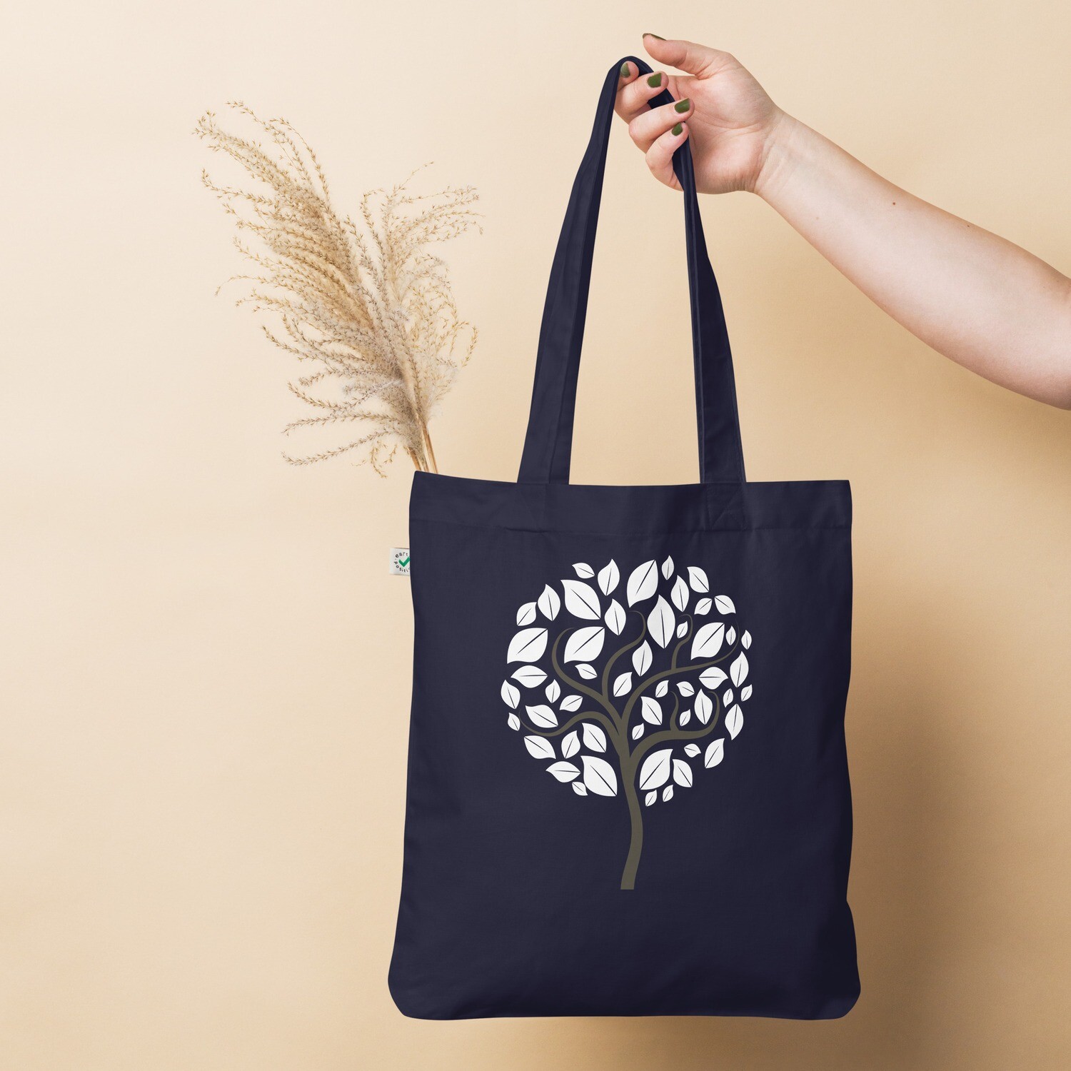 Organic Tote Bag Leafy Tree