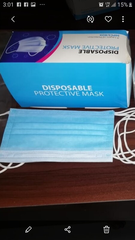 Disposable Face Mask 50 pcs box