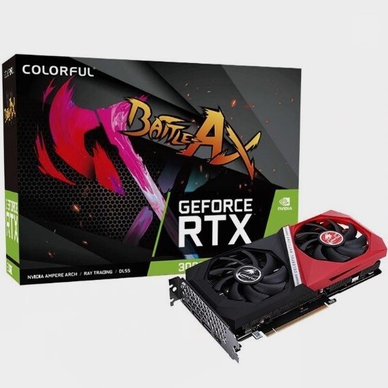 Placa de Video Colorful Nvidia Geforce RTX 3060 NB Duo V2 L-V 12GB GDDR6 LHR.
