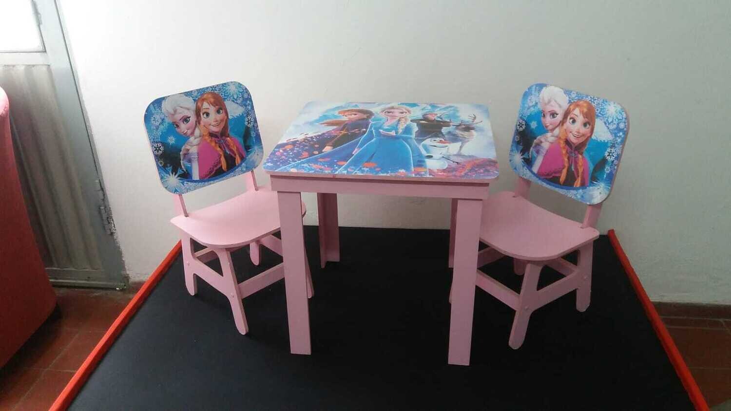 Mesa + 2 sillas (Infantil)