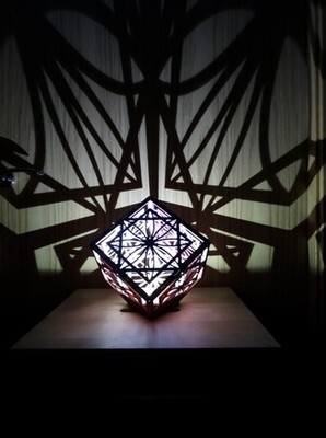 Vector Lámpara Cubo