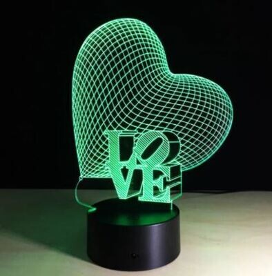 Vector  Lámpara Led Corazón