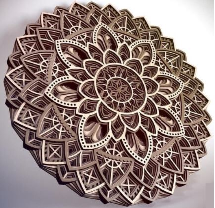 Vector Mandala Decorativo Multicapa