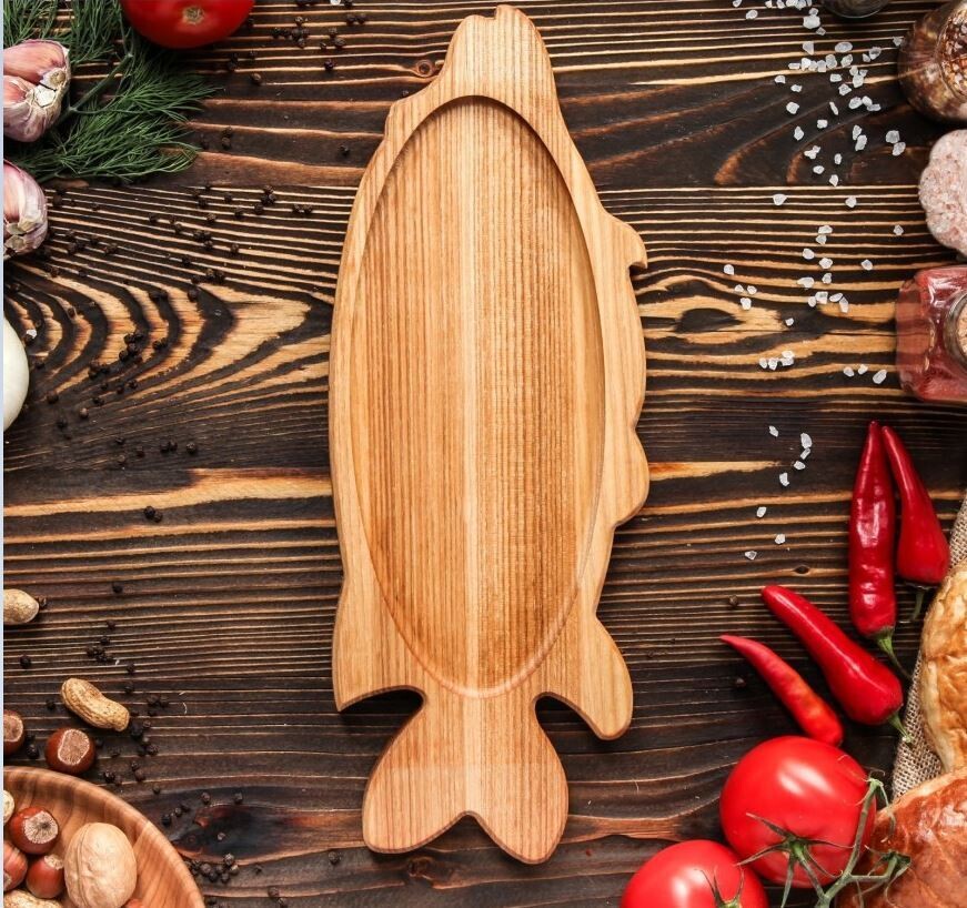 Vector de Bandeja de Pescado