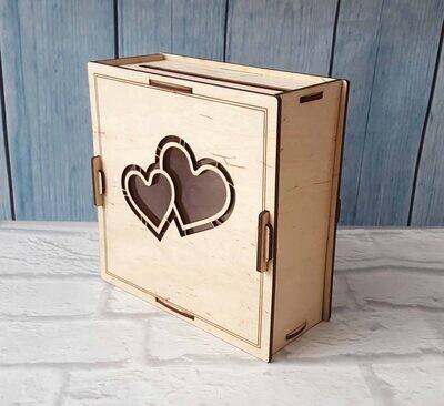 Vector Caja Corazones