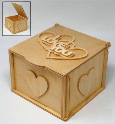 ​Vector de Caja Corazones