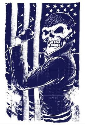 ​​Vector Rebel Skull