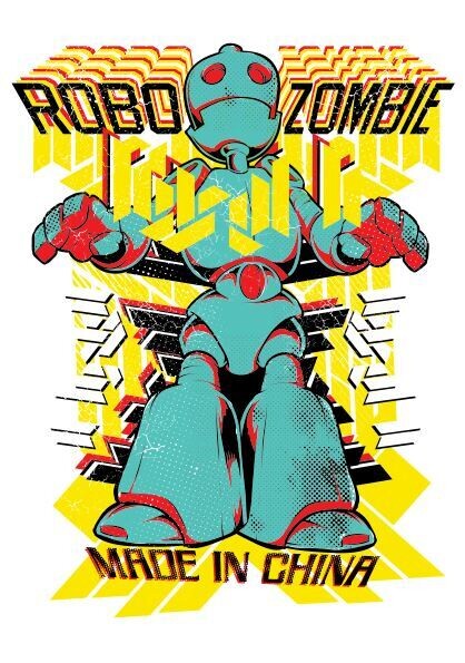 ​​Vector Robot Zombie