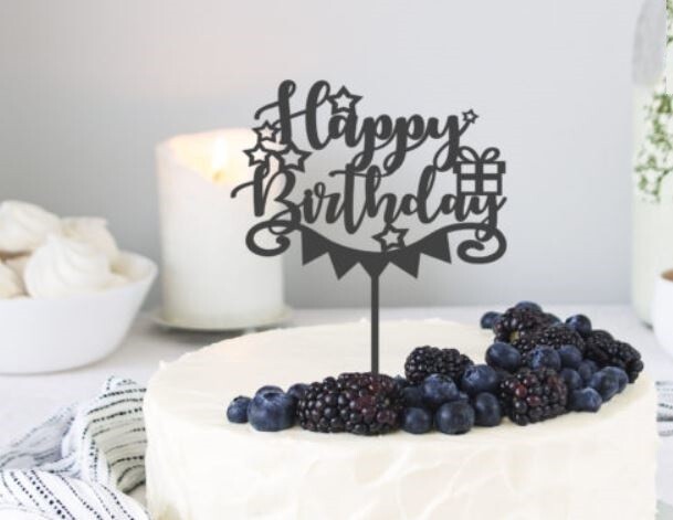​​Vector Happy Birth Topper