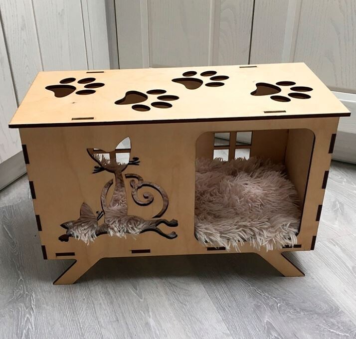 ​​Vector Casa Gatos