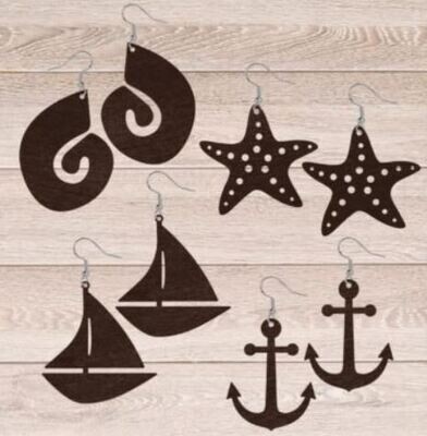 Vector de Set de Aretes Sea