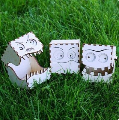 ​​Vector de Cajas Monsters