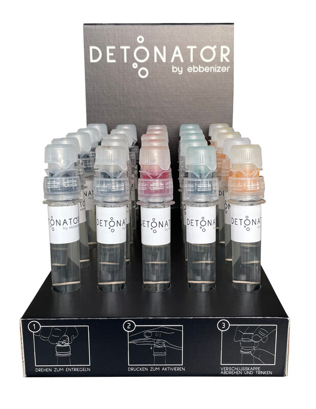 Detonator Thekendisplay 5x5 Stück, 32% vol. Detonator Thekendisplay 5x5 Stück, 32% vol.