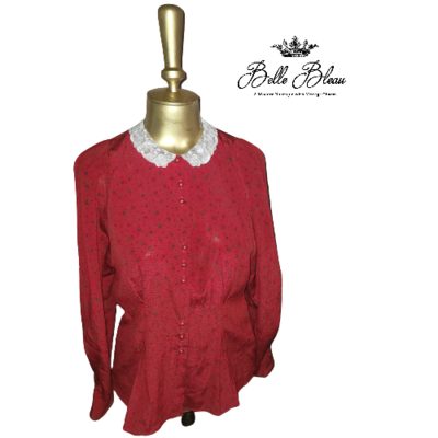 Vintage Lace Collar Shirt
