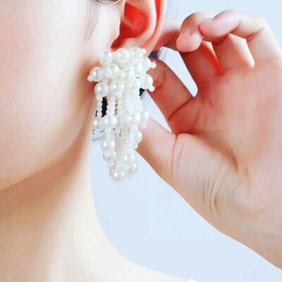 Faux Pearl Earrings