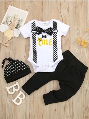 Mr One Bodysuit with Pants and Hat
