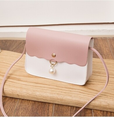 Girls Scallop and Pearl Detail Handbag