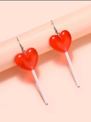 Heart Lollipop Earrings