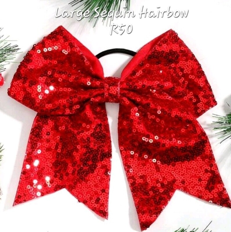 Red Sequin Hairbow