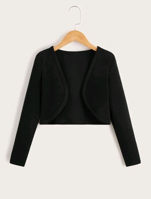 Girls Black Bolero