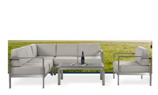 Aluminium Ecklounge &quot;ANA&quot; inkl. 1-er Sessel