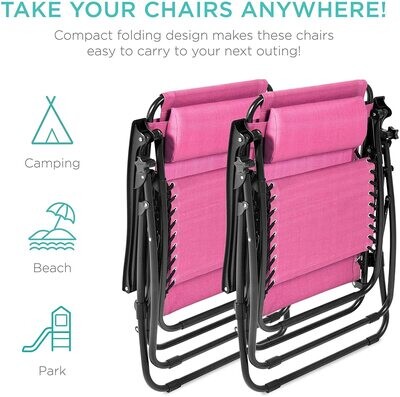 SONNENLIEGE / KLAPPLIEGE pink