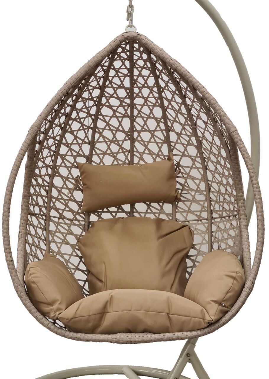 RATTAN HÄNGESESSEL COCOON beige