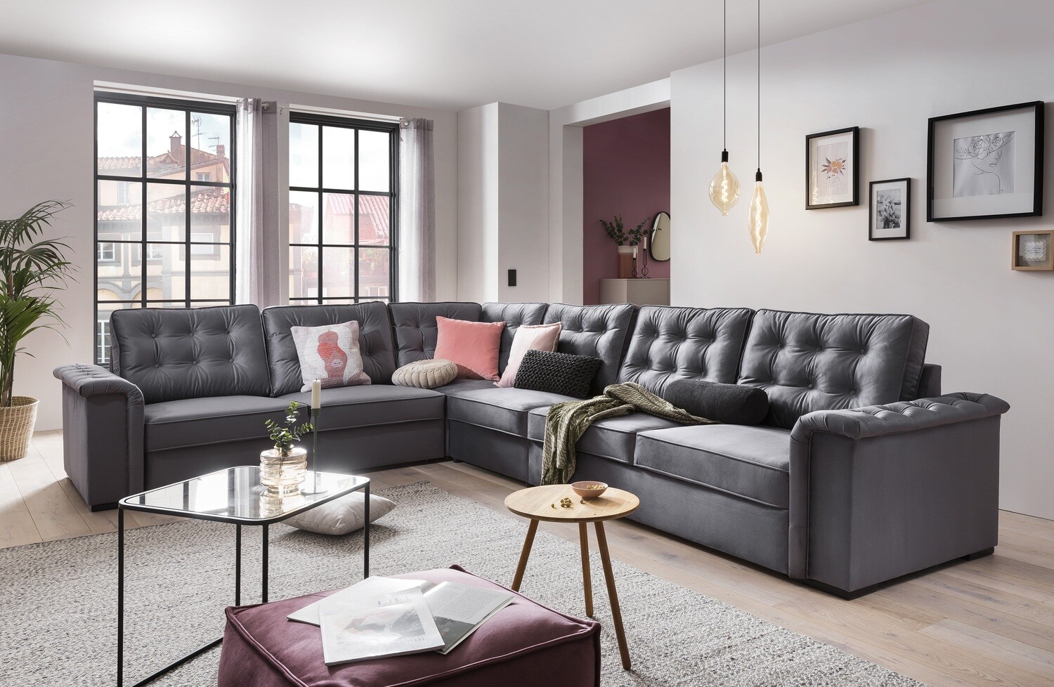 WOHNLANDSCHAFT &quot;BOSS&quot; MIT BETTFUNKTION