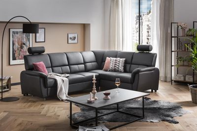 ECKSOFA &quot;DIEGO&quot; mit KOPFLEHNEN &amp; BETTFUNKTION
