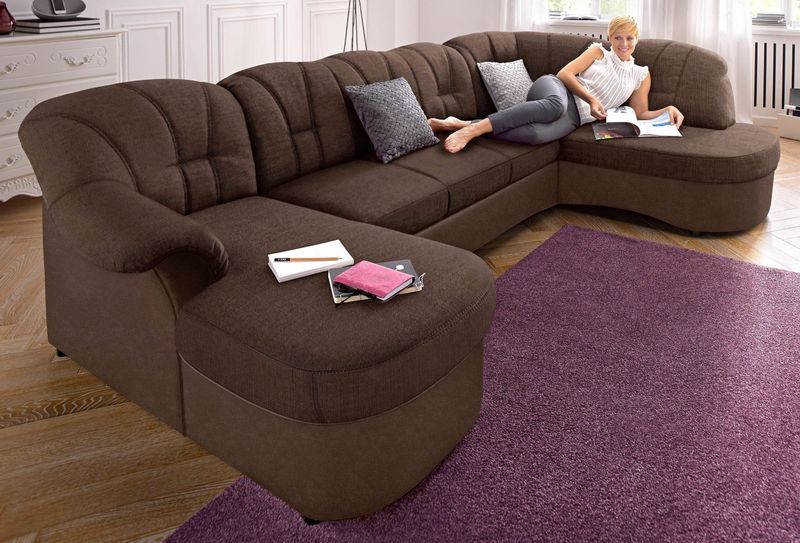 WOHNLANDSCHAFT &quot;FLORES&quot; VON DOMO COLLECTION mit BETTFUNKTION