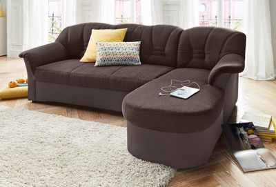 ECKSOFA &quot;ELVA&quot; VON DOMO COLLECTION braun