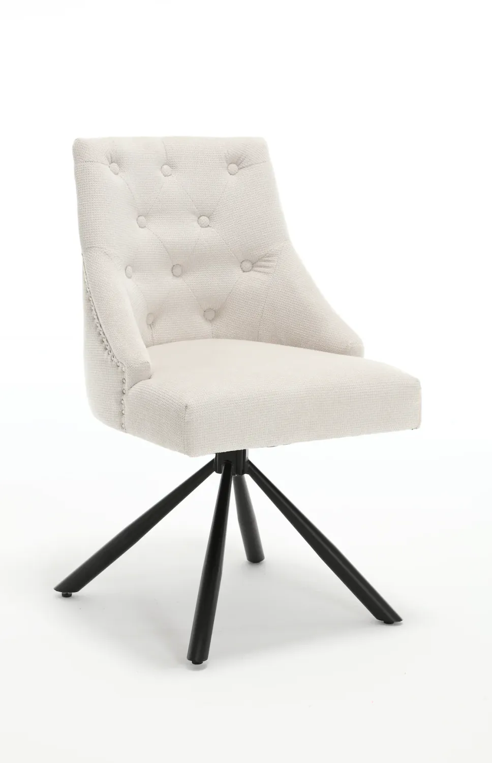 ESSZIMMERSTUHL  CREME 180° drehbar