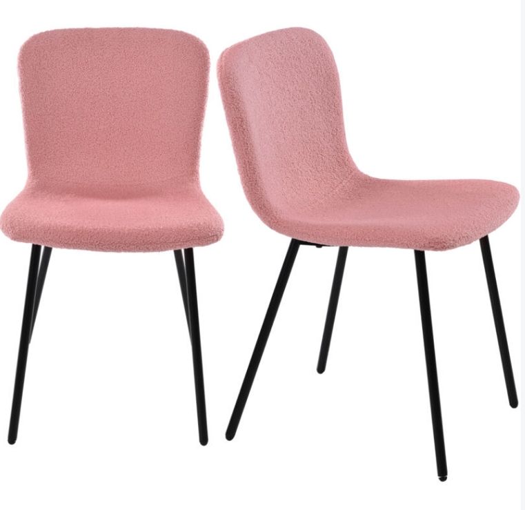 ESSZIMMERSTUHL LAMM SAMT rosa
