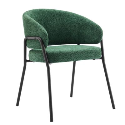 ESSZIMMERSTUHL LAMMLEDEROPTIK grün
