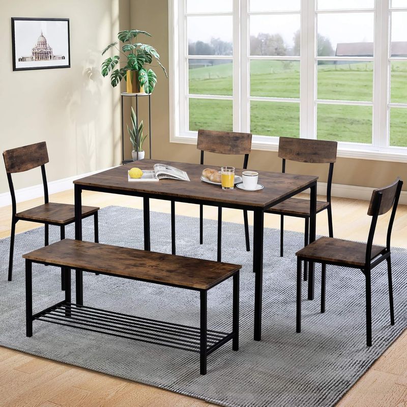 ESSGRUPPE TISCH/ STUHL/SITZBANK SET