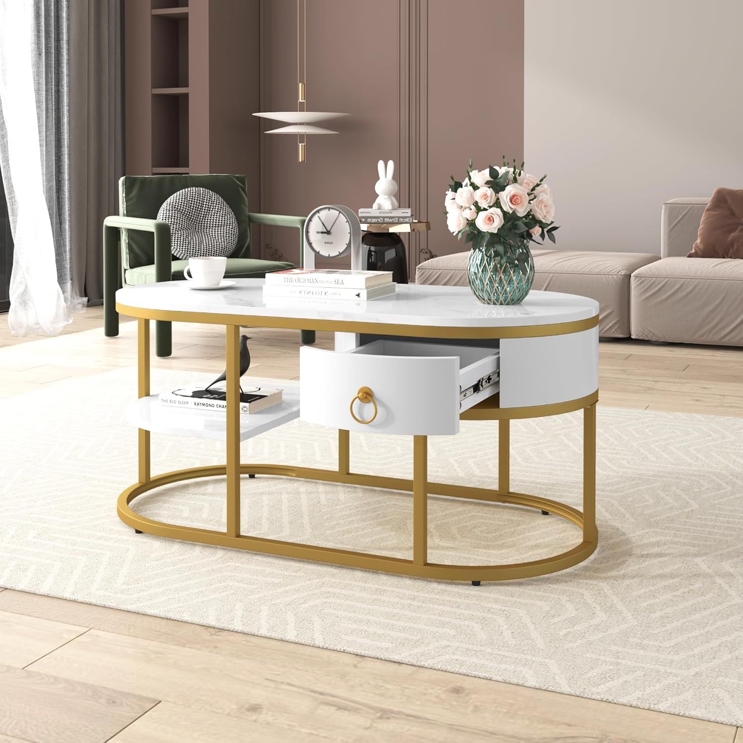 COUCHTISCH  MARMOROPTIK