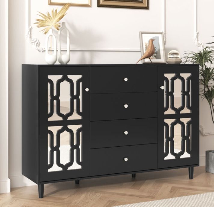 SPIEGEL SIDEBOARD SCHWARZ